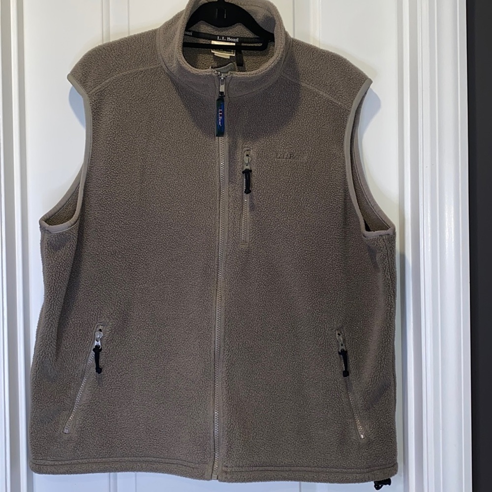 L.L.Bean classic fleece gray size Large